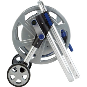 LUX Comfort Metall Schlauchwagen-Set mit Rädern, Trommel und 30m Gartenschlauch.