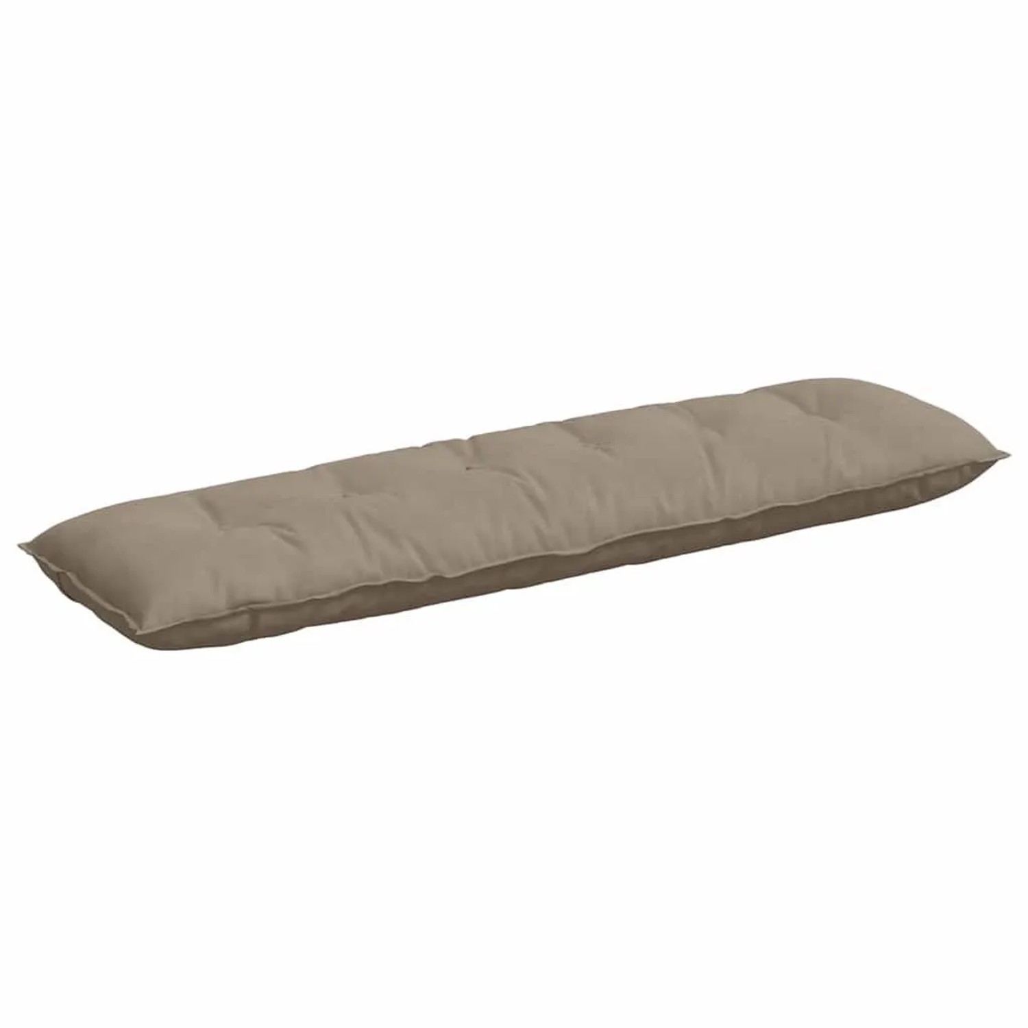 vidaXL Rückenkissen Taupe 180 x 50 cm Mikrofaserstoff 42014945