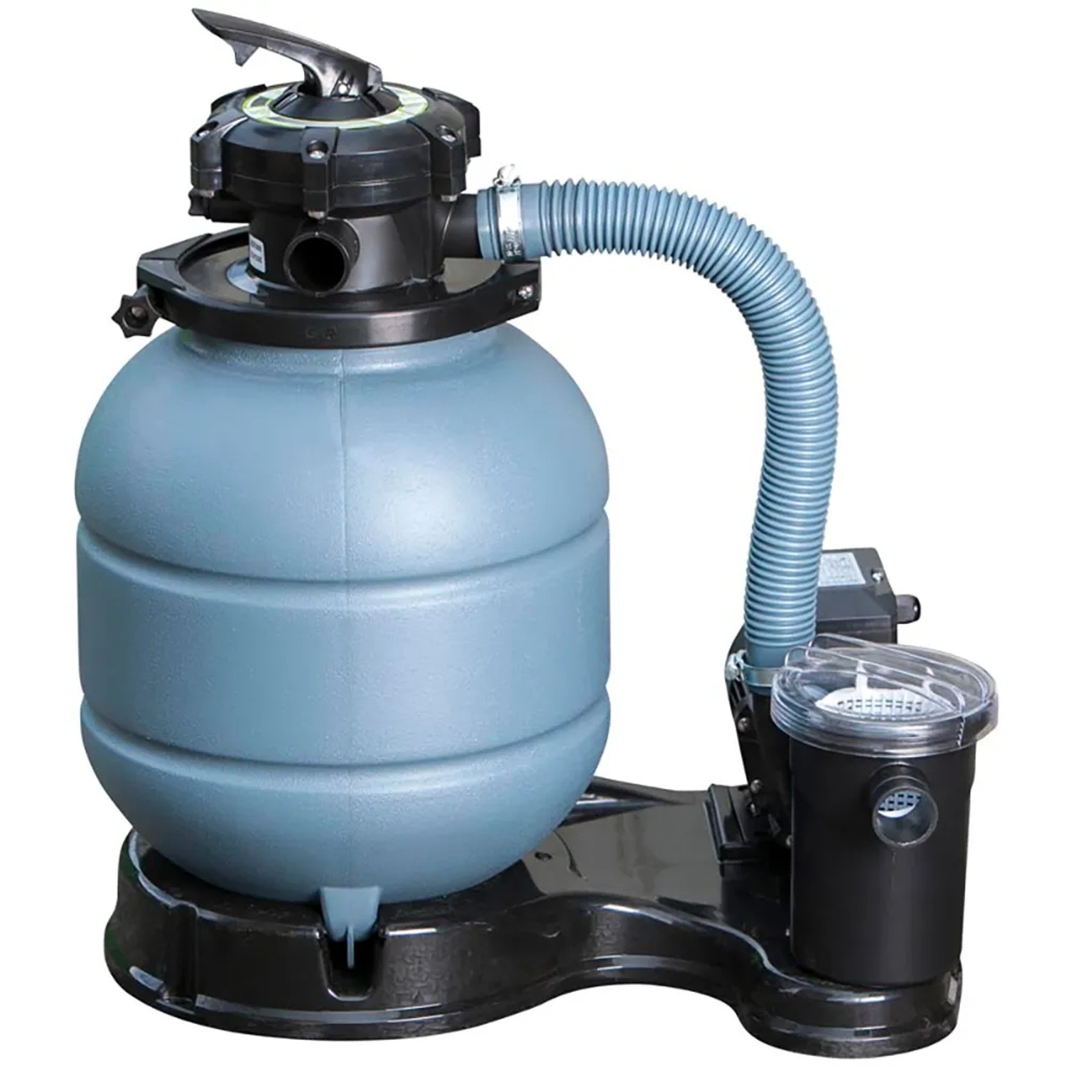 Sandfilteranlage für Gre Holzpool, Filteranlage mit Pumpe für sauberes Poolwasser.