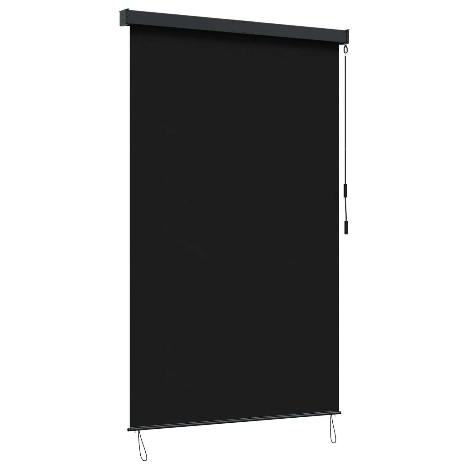 vidaXL Rollo Schwarz 60 x 250 cm Stoff und Aluminium 42037167