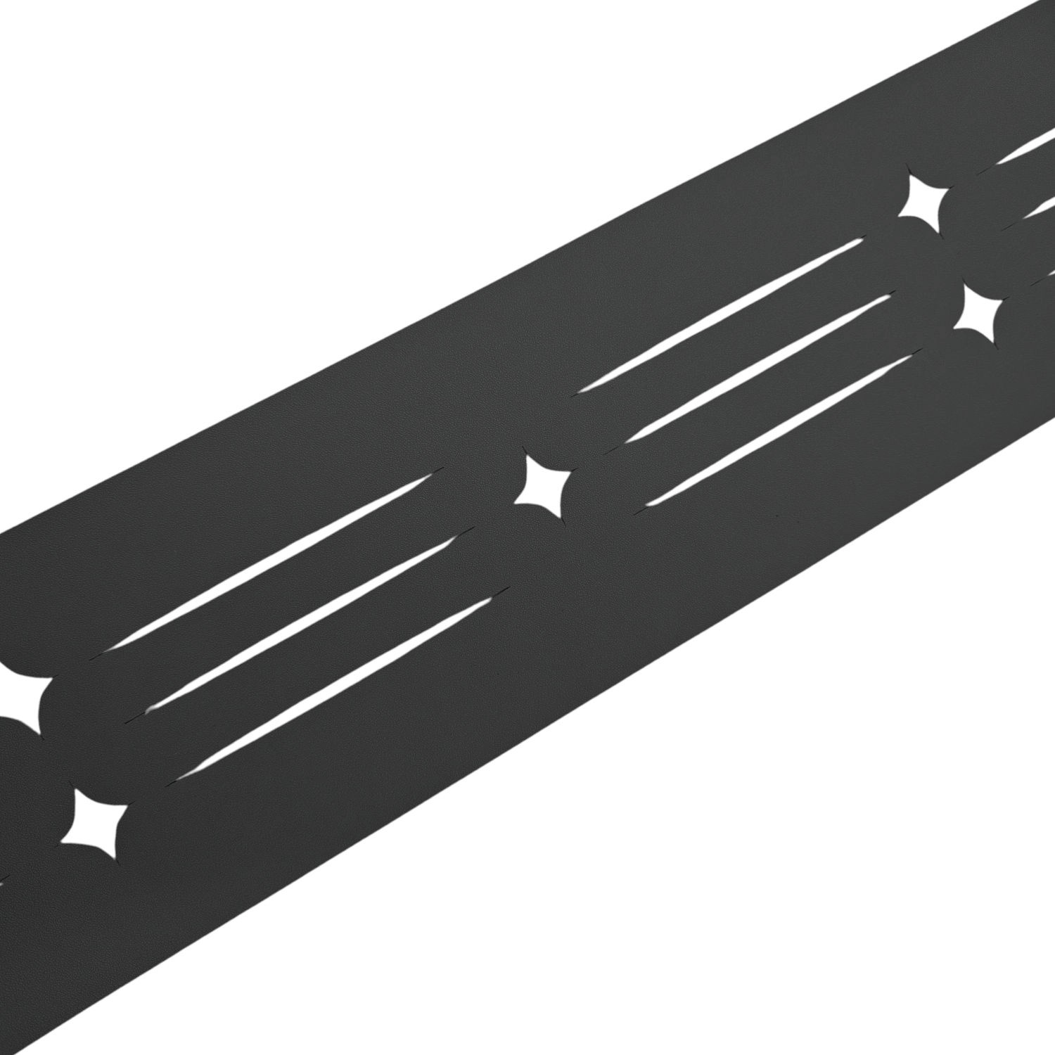 zaunzu Sichtschutz Dekor Starline mit Lasermuster für Doppelstabzaun Anthra günstig online kaufen
