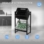 ML-Design Getränkekistenregal für 2 Kisten aus Stahl, anthrazit, freistehend.
