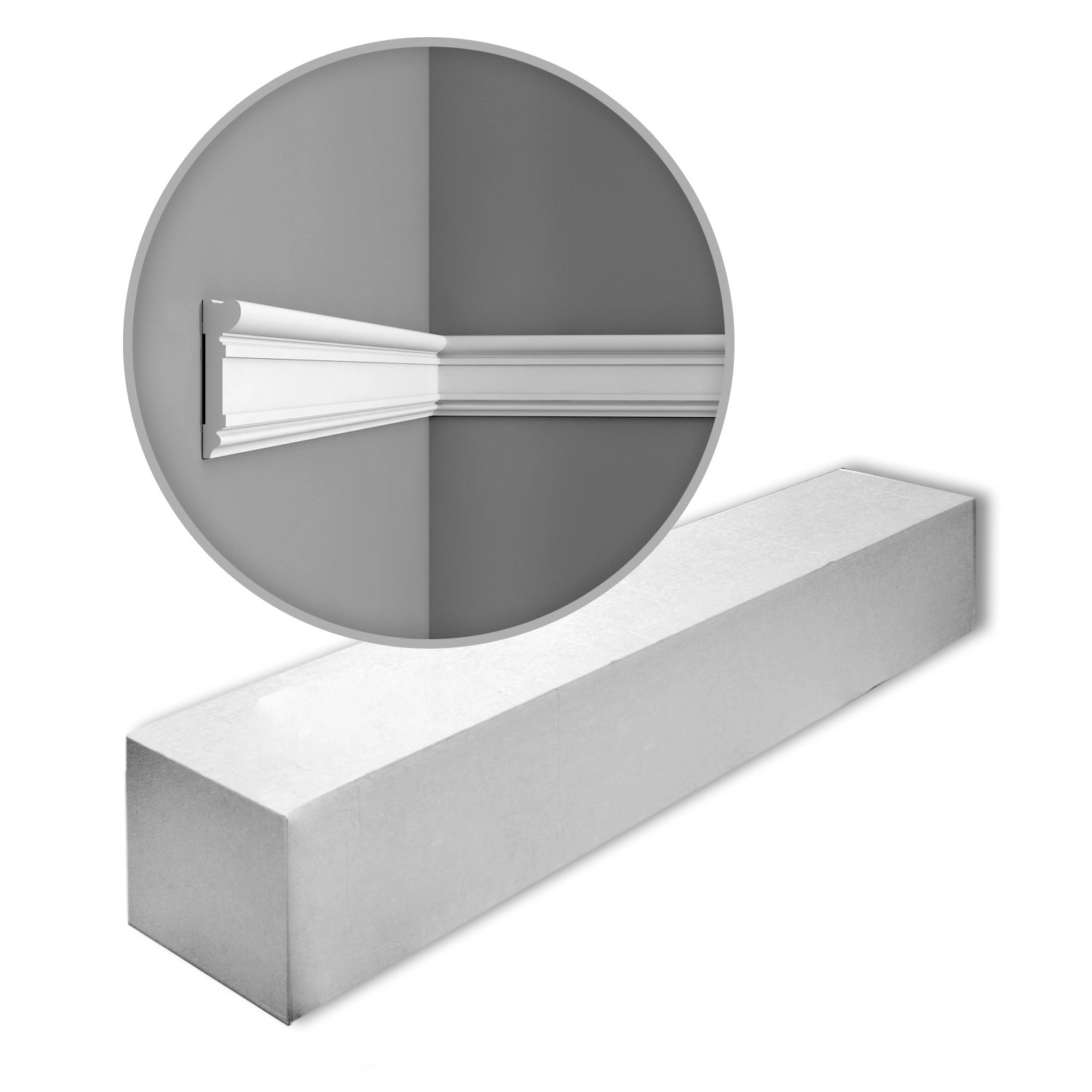 ORAC DECOR DX119-2300 LUXXUS Zierleisten 1 Karton Set 18 Türumrandungen 41,4 m Weiß