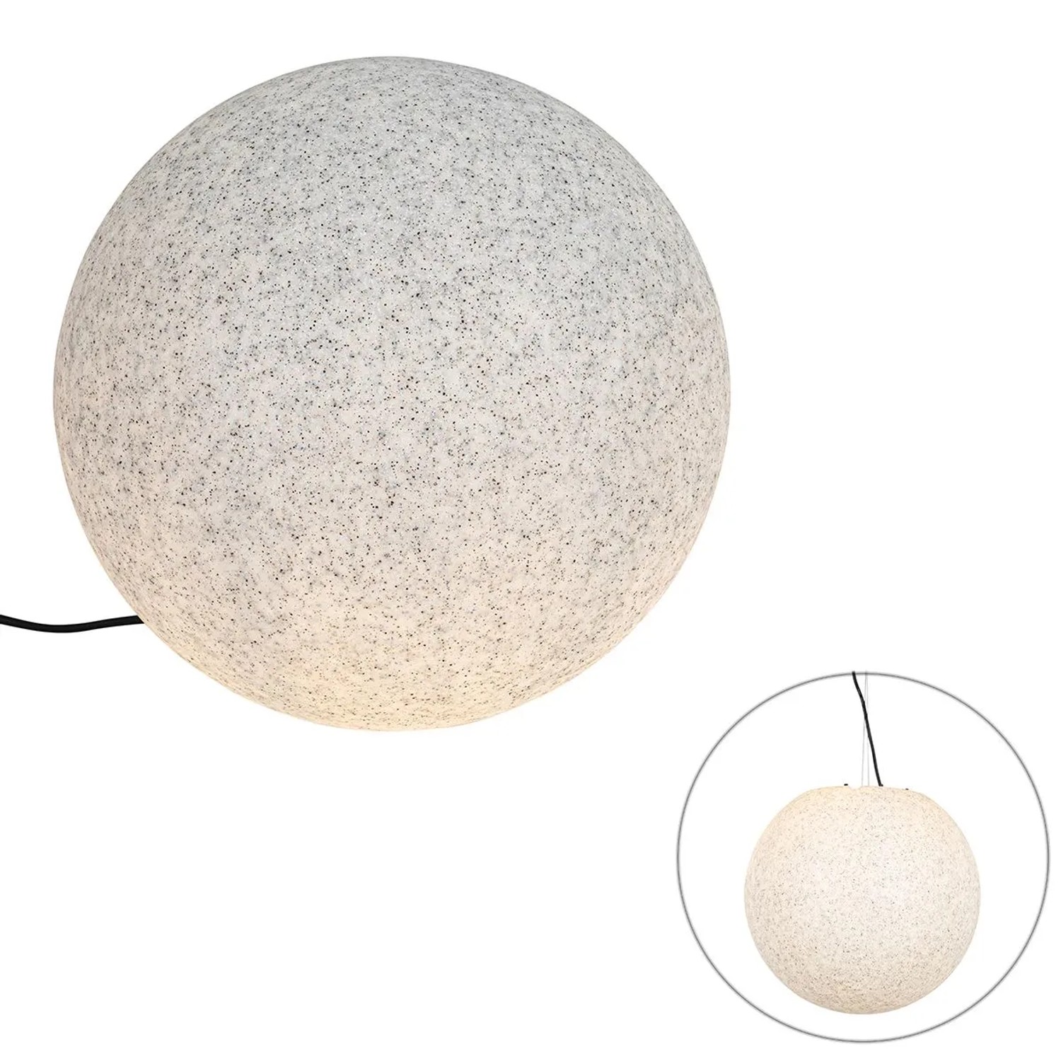 QAZQA Moderne Außenleuchte Grau 45 cm IP65 Nura