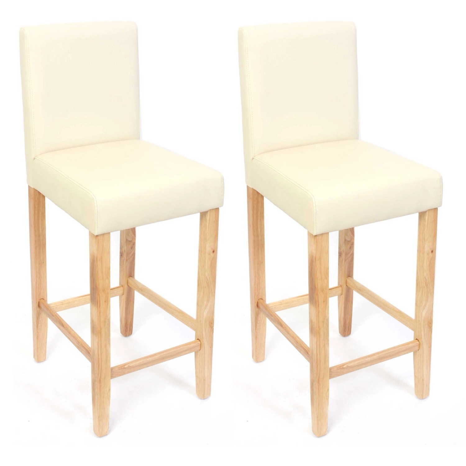 PROREGAL 2er-Set Barhocker Gepolstert Mit Lehne Barstuhl Kunstleder Sitzhöh günstig online kaufen