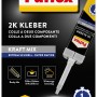 Pattex Kraft-Mix Extrem Schnell Transparent, 2K Kleber für schnelle und starke Verbindungen.