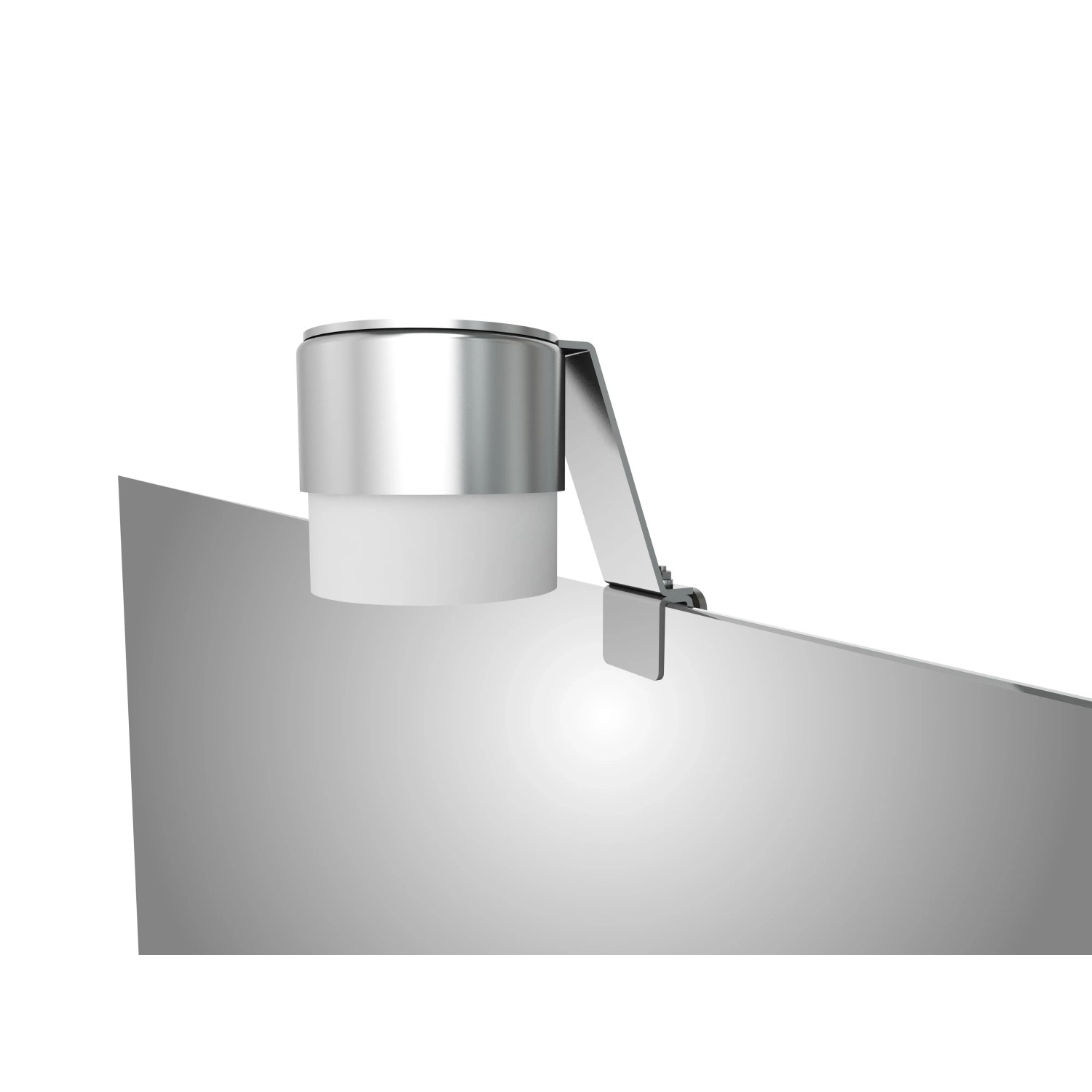 Kristall-Form LED Aufsatzleuchte TopLight II 6,5 cm x 11,5 cm Chrom Matt günstig online kaufen