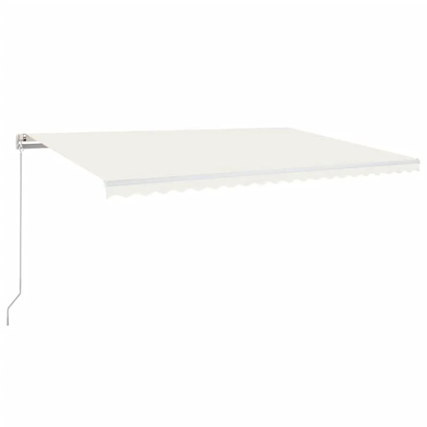 vidaXL Markise Manuell Einziehbar 500x300 cm Creme 3068937