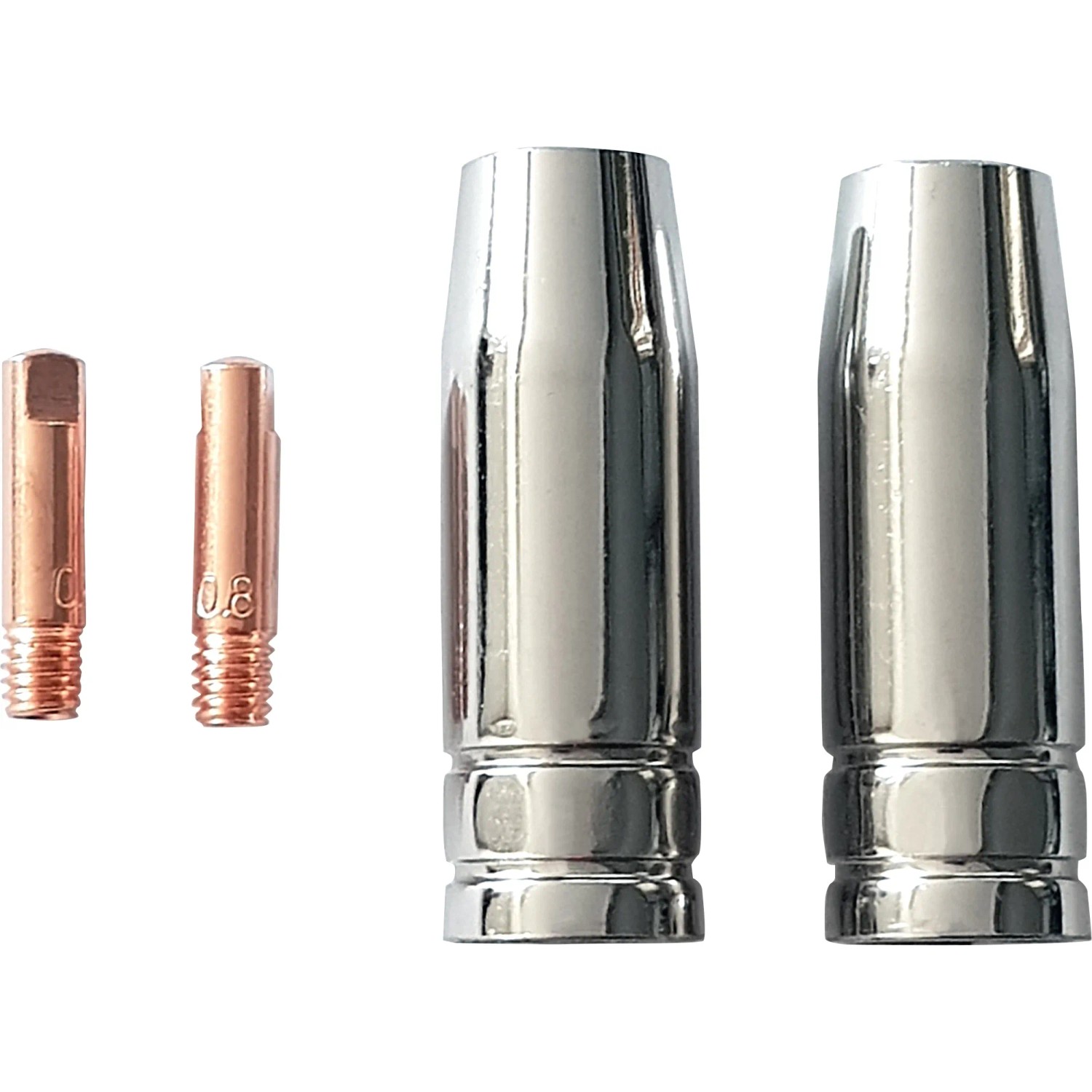 19-teiliges Verschleißteile-Set Für MIG/MAG Brenner MB15/150 – Gasdüsen, Düsenstock