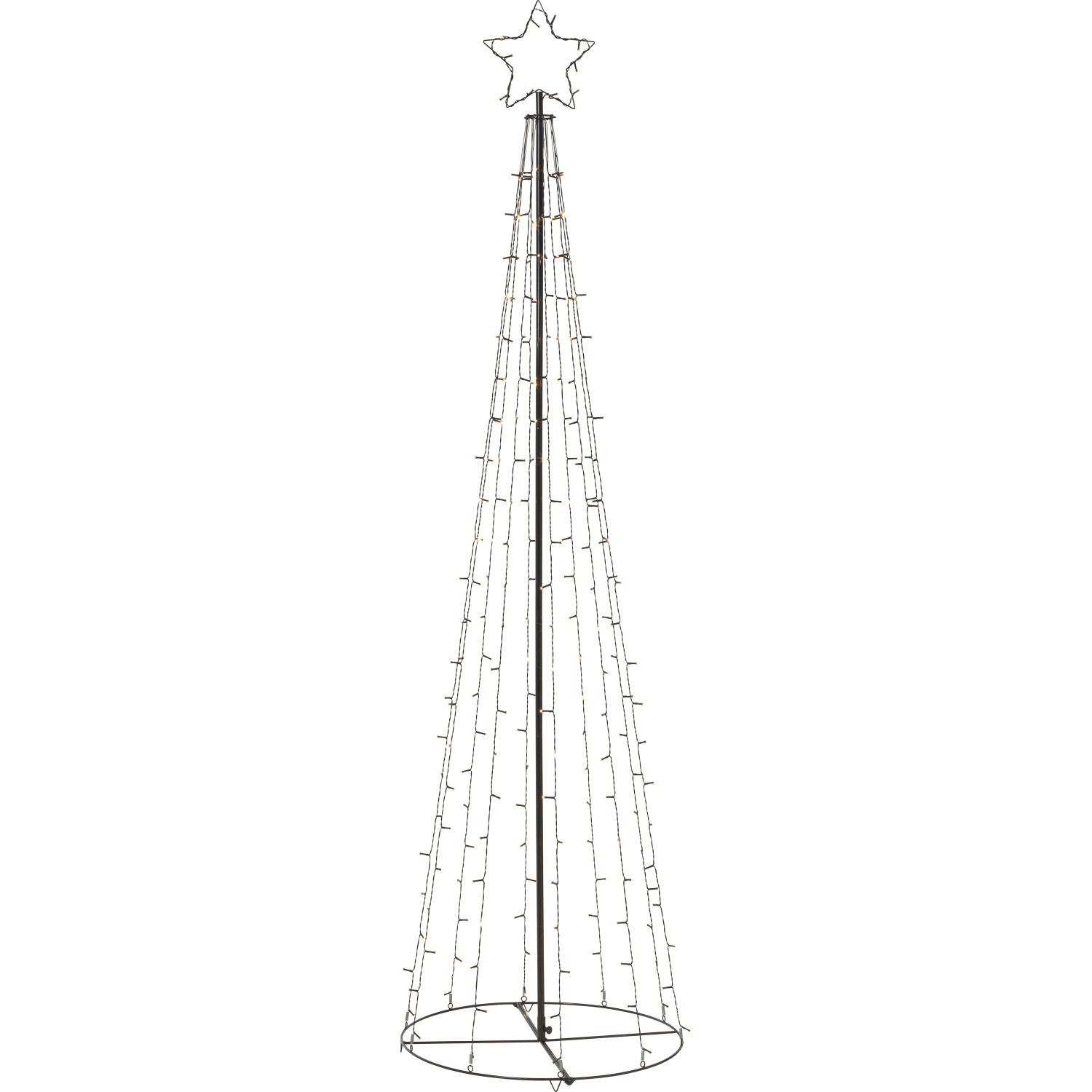 LED-Fahnenmast mit Stern Ø 65 cm x 240 cm