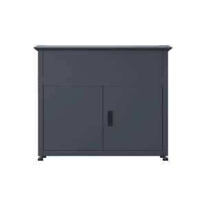 Westmann Metall-Hochbeet Plexa mit Stauraum 50 cm x 100 cm x 85 cm Anthrazit