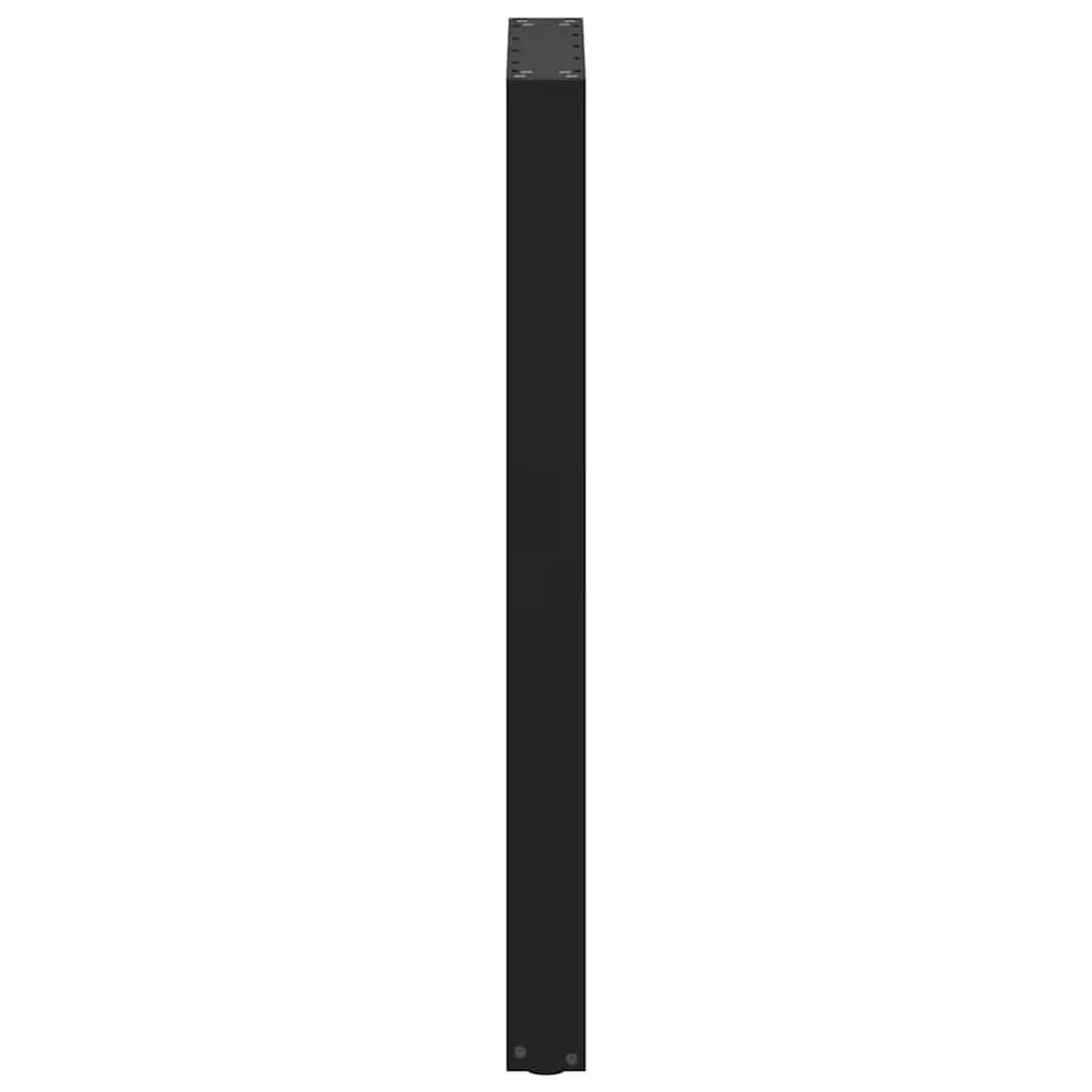 Schwarzes U-förmiges vidaXL Bartischbein aus Stahl, 40x100 cm, 2er-Set.