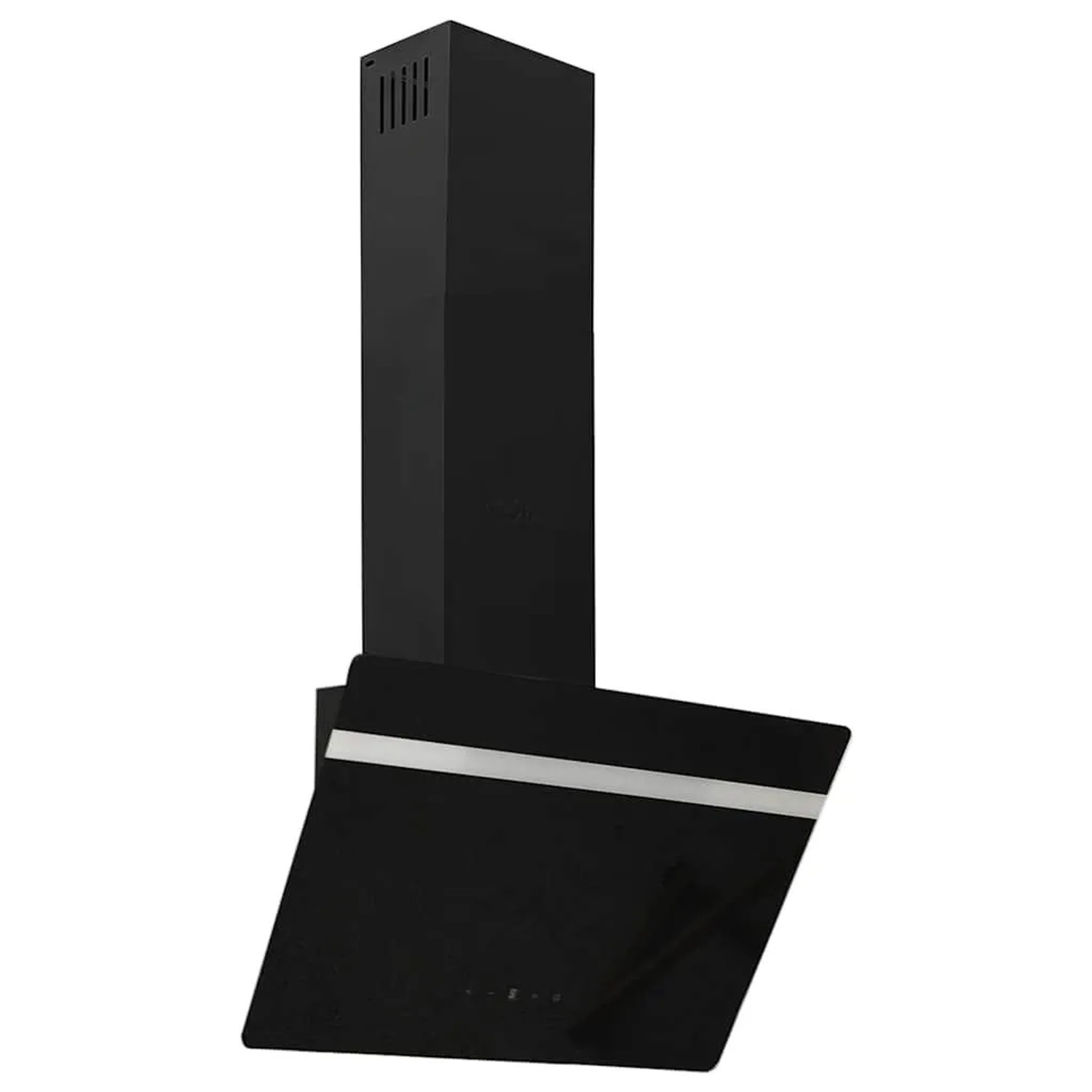vidaXL Dunstabzugshaube 60 cm Stahl und Hartglas Schwarz 51671