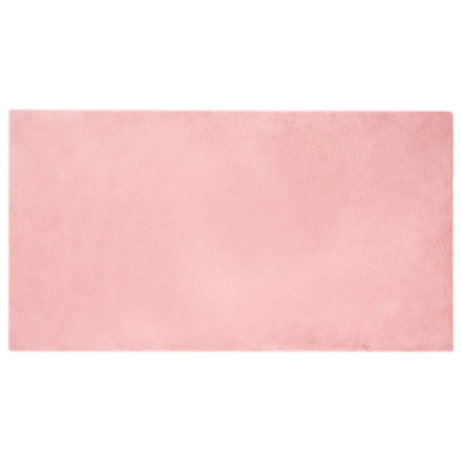 vidaXL Rutschfester Kunstfellteppich Olite Rosa 60 x 110 cm Polyester 42021697
