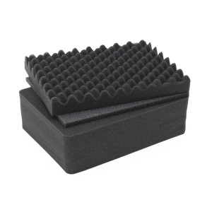HMF ODR100-34CM Koffereinlagen mit Rasterschaumstoff für Outdoor-Fotokoffer 3er Set 31 x 23 cm