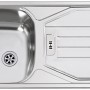 Edelstahl Einbauspüle für die Flex-Well Küche. Spülbecken mit Abtropffläche. Ideal für moderne Küchen.