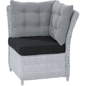 Ersatz-Sitzkissen für graues Lounge-Ecksofa Madison Klein, Bezug aus Polyamid, Füllung aus Schwamm.