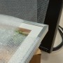 Verpacktes Bild mit Luftpolsterfolie 1x5m. Ideal als Polsterschutz und Frostschutz.