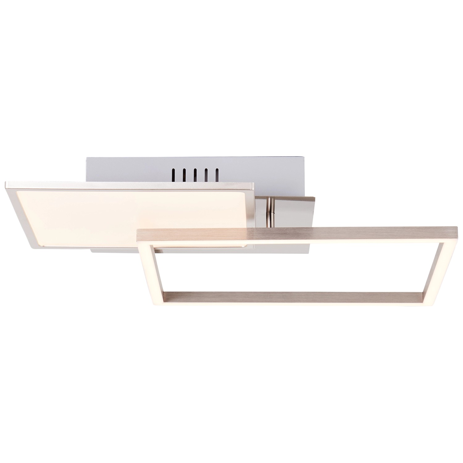 Brilliant LED-Deckenleuchte Zelia 3000 Kelvin Satin Nickel günstig online kaufen