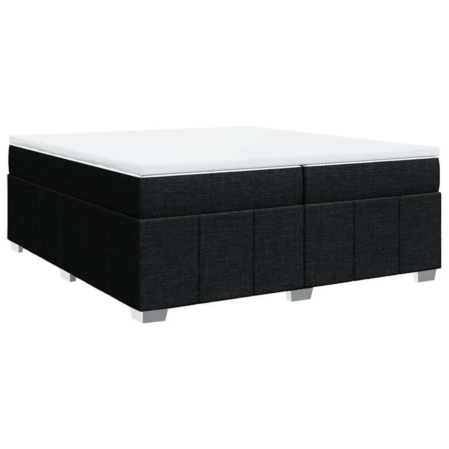 vidaXL Boxspringbett mit Matratze Schwarz 200x200 cm Stoff 3285500 günstig online kaufen