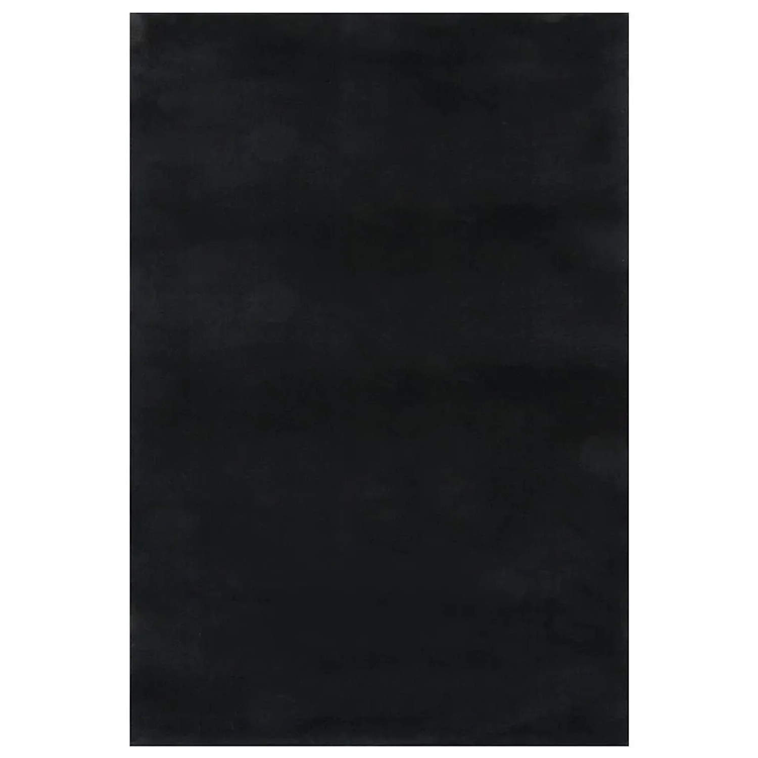 vidaXL Teppich Waschbar Flauschig Kurzflor 160x230 Rutschfest Schwarz 342186