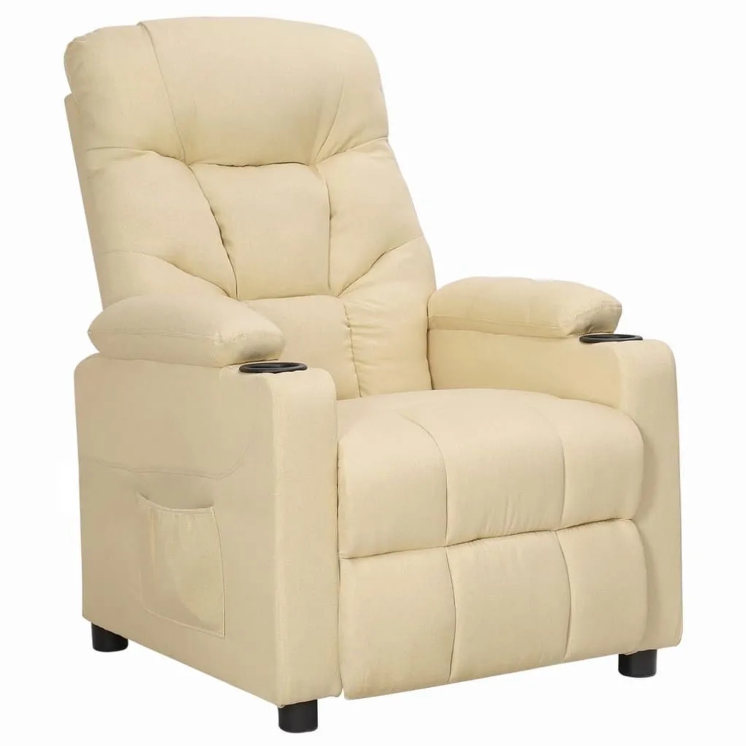 vidaXL Relaxsessel Creme Stoff 339091