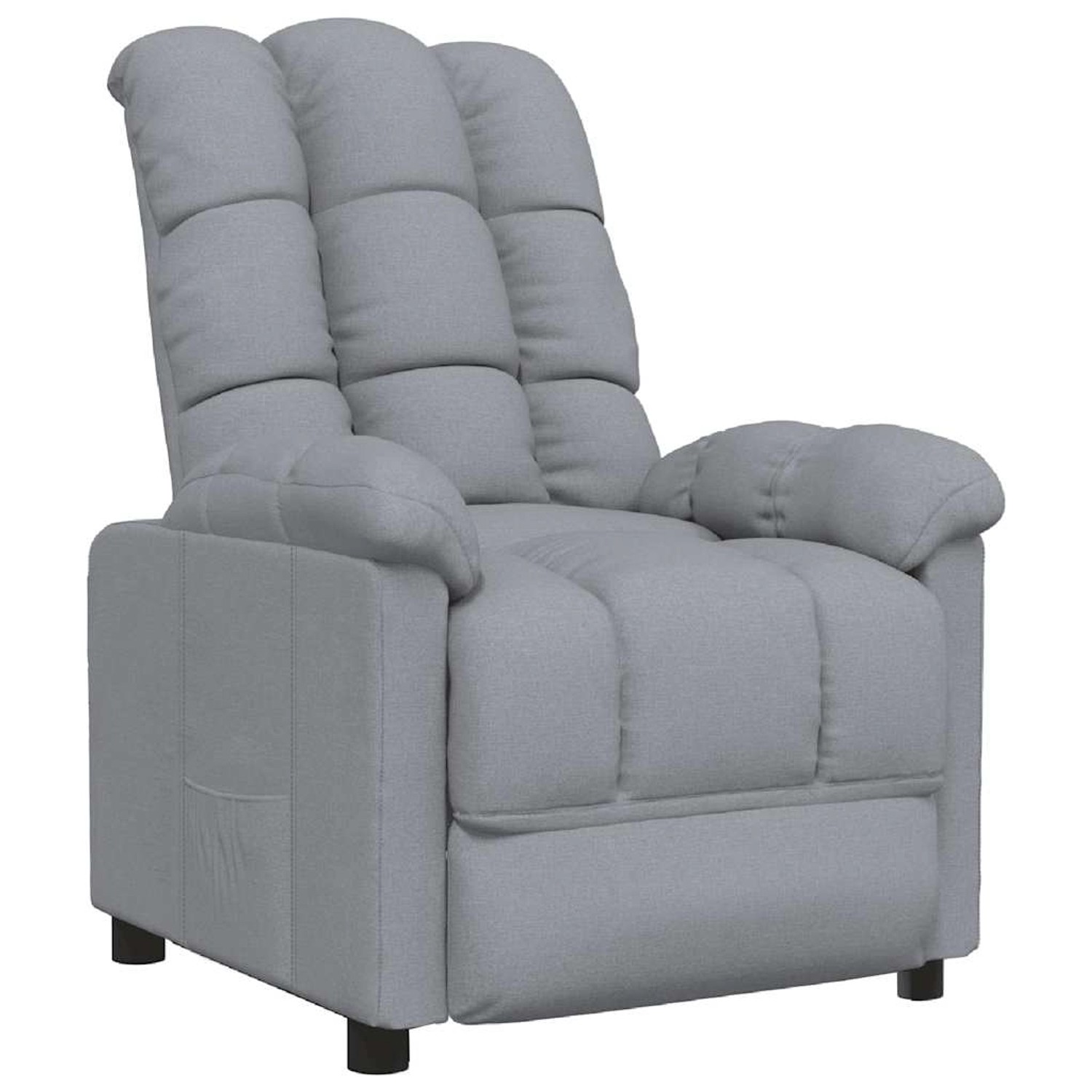 vidaXL Relaxsessel Hellgrau Stoff 289796