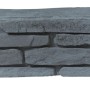 Madoc Ziermauer Vollblockstein in Schiefergrau, 47x10x14 cm, für Mauersysteme und Gartengestaltung.