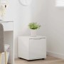 vidaXL Badezimmerschrank, hochglanz weiß, 40,5x40x44cm. Wohnzimmerschrank mit Schublade.
