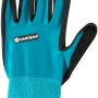 Gardena Pflanz- und Bodenhandschuh Größe M, Gartenhandschuh in Türkis und Schwarz.