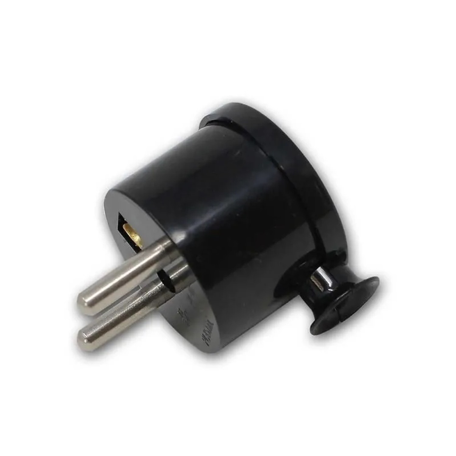 world-trading-net Schutzkontakt Winkel-Stecker WTN-III Schwarz 2P+Z