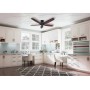 Deckenventilator Hunter Fans Builder Elite, 132 cm, Bronze, im Raum montiert.