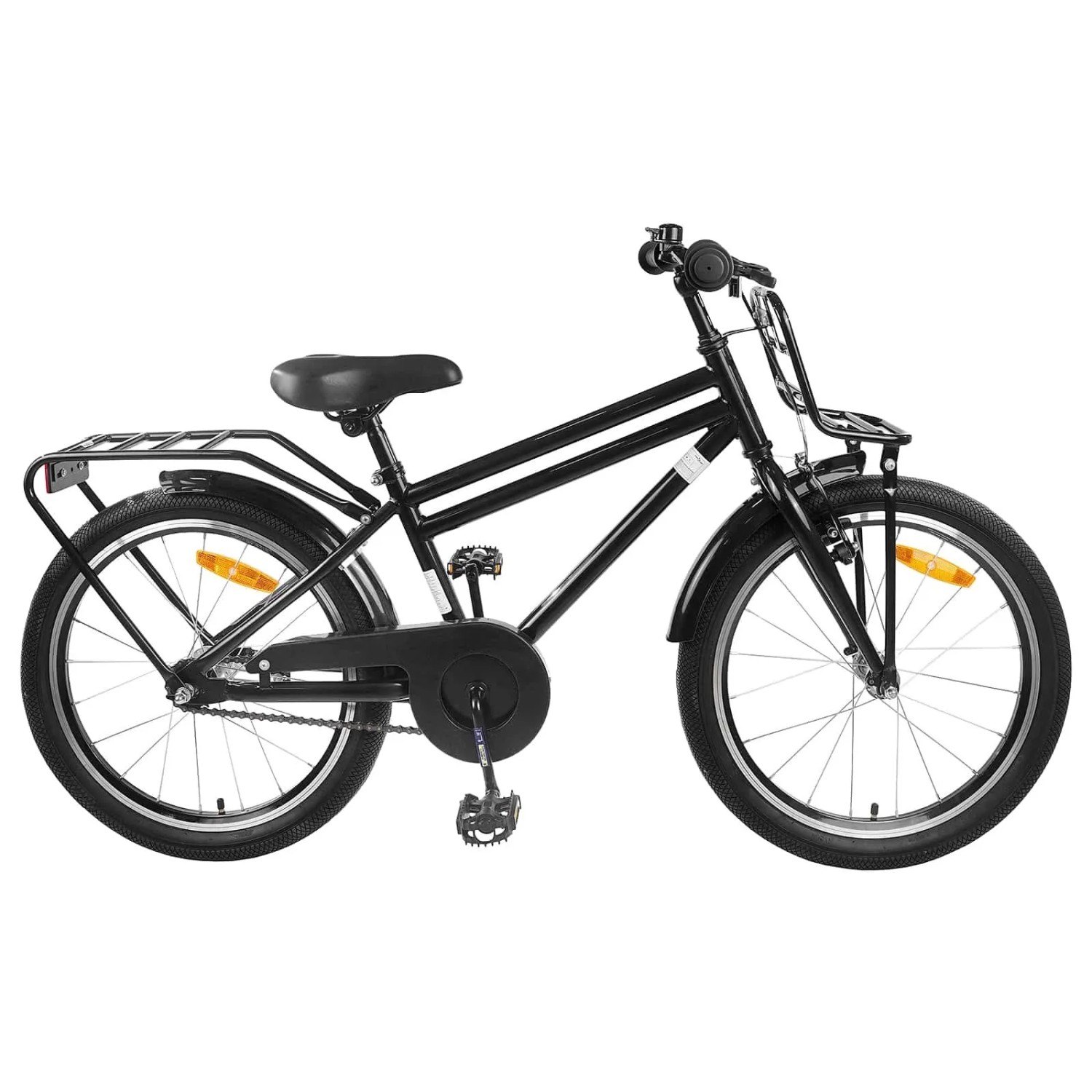 vidaXL Kinderfahrrad 20 Zoll für 6-11 Jahre Alt Schwarz 42009281