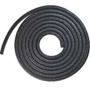 Graues JM Meeth Fugenfüllprofil, 20 mm stark, aufgerollt. Fenster-Zubehör für dichte Fugen.