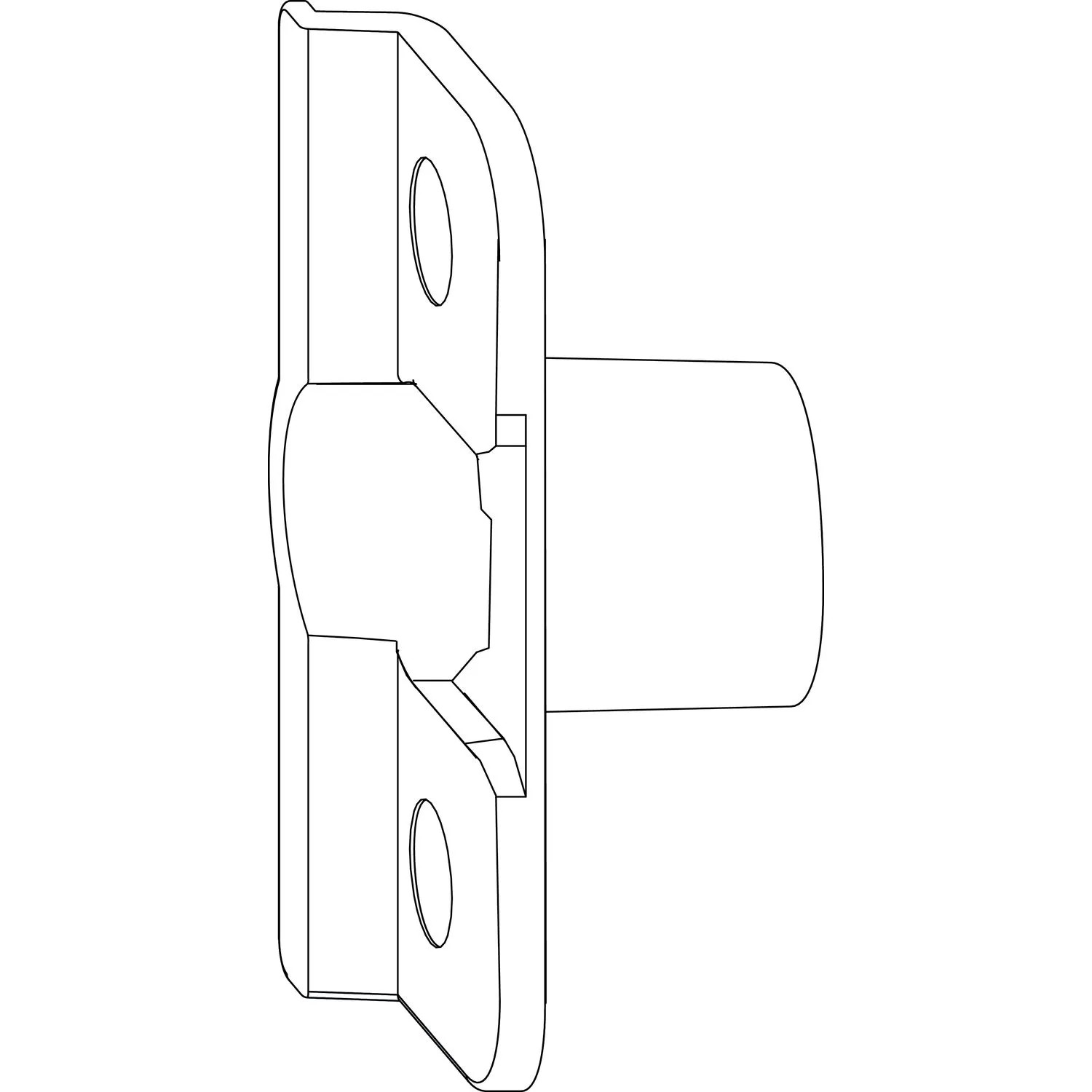 Maco Anpressverschluss Einbohrbar Rahmenteil Eurofalz 24mm 13V