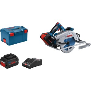 Bosch Professional Akku-Kreissäge GKS 18V-68 GC Set mit Akkus, Ladegerät und L-Boxx.