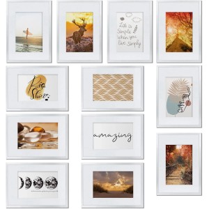 Bomoe Sunlight Bilderrahmen Kunststoff Weiß 12tlg