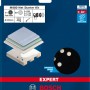 Bosch Expert Schleifnetz-Set M480, 7-teilig, Ø 225mm, Körnung K80/120/180 für Exzenterschleifer.