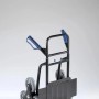 Westfalia Treppen-Sackkarre, klappbar, 120 kg Tragkraft, Metall schwarz, mit Dreisterne-Rädern.