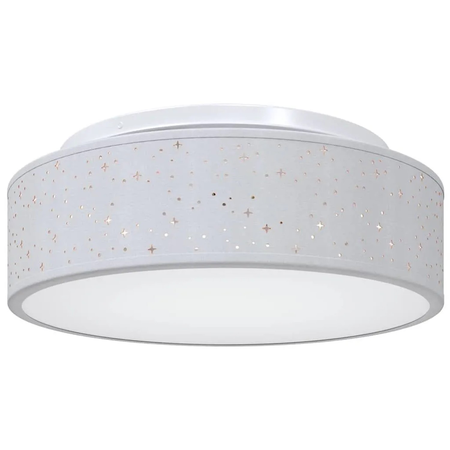 vidaXL Deckenlampe mit Strahlern Grau 38 x 38 x 13,5 cm Stoff 42001216