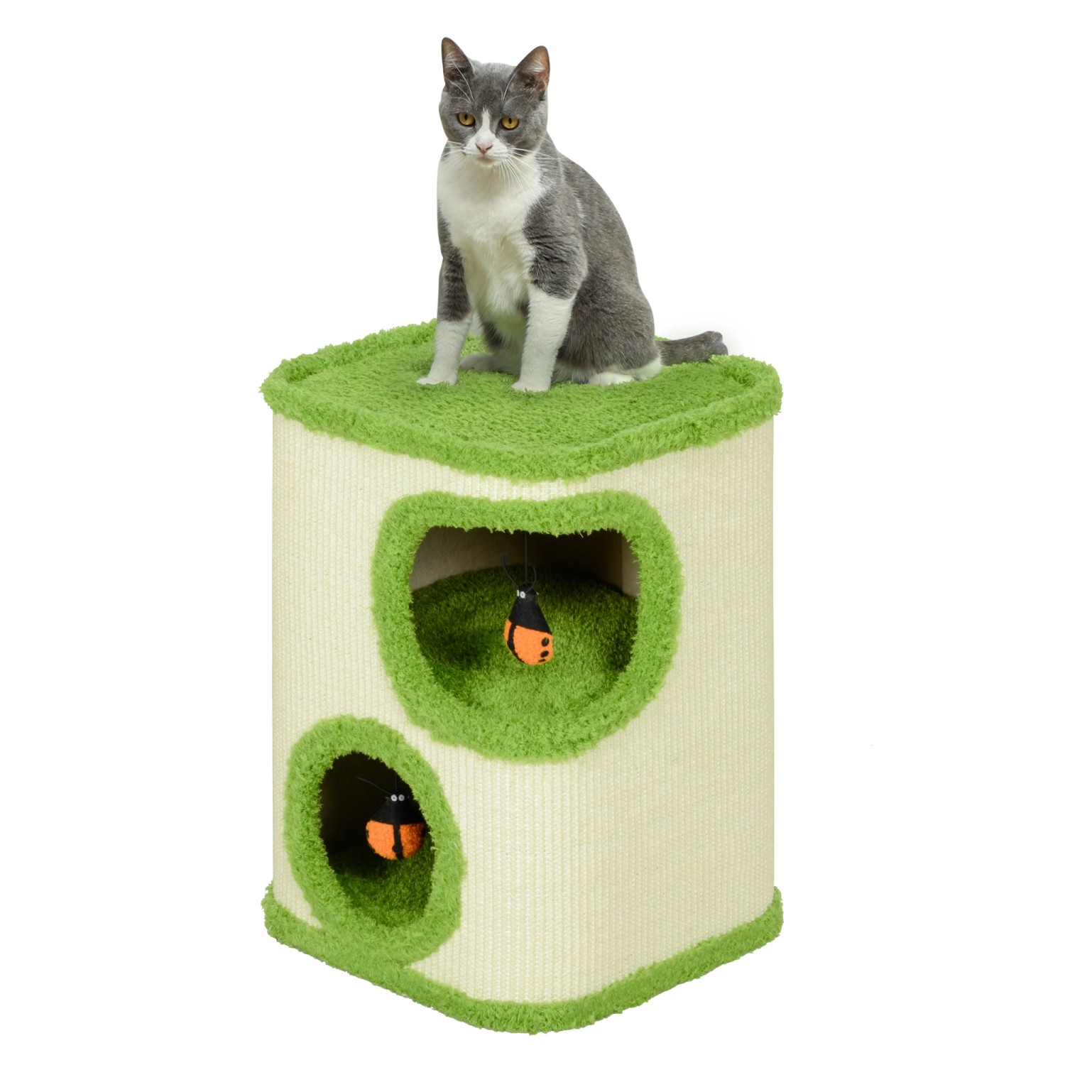 PawHut Kratztonne Spanplatte Polyester 38L x 38B x 52H cm