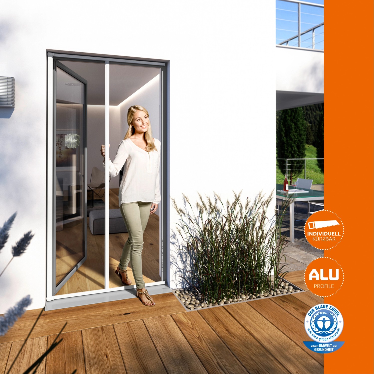 Windhager Fliegengitter-Tür Expert Weiß 120 cm x 240 cm kaufen bei OBI