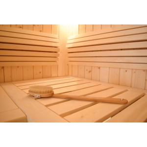 Weka Massagebürste, 2-teiliges Set zur Förderung der Durchblutung in der Sauna.