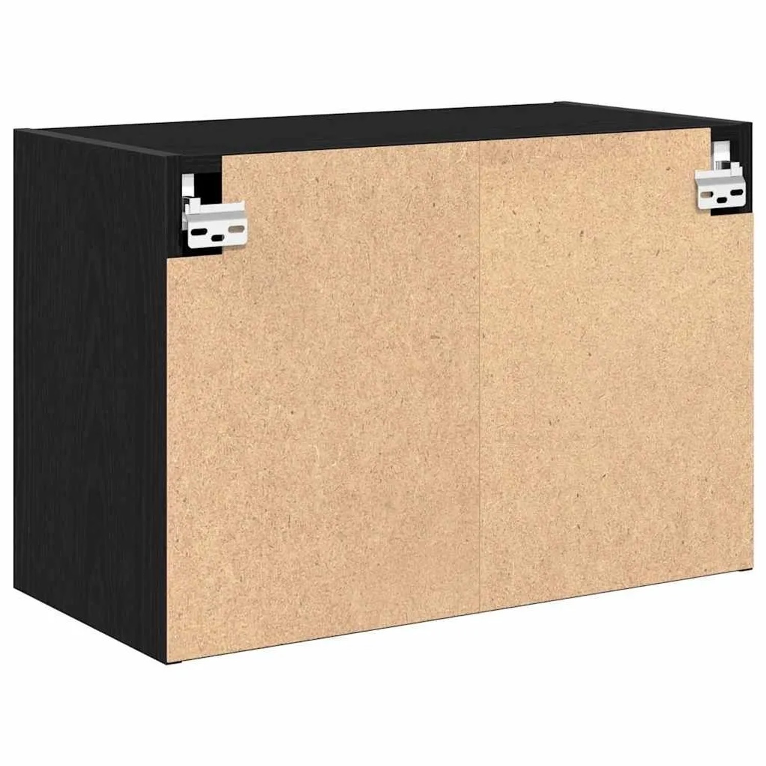 vidaXL Garagen-Wandschrank, schwarz, aus Holzwerkstoff. Werkzeugschrank zur Wandmontage.