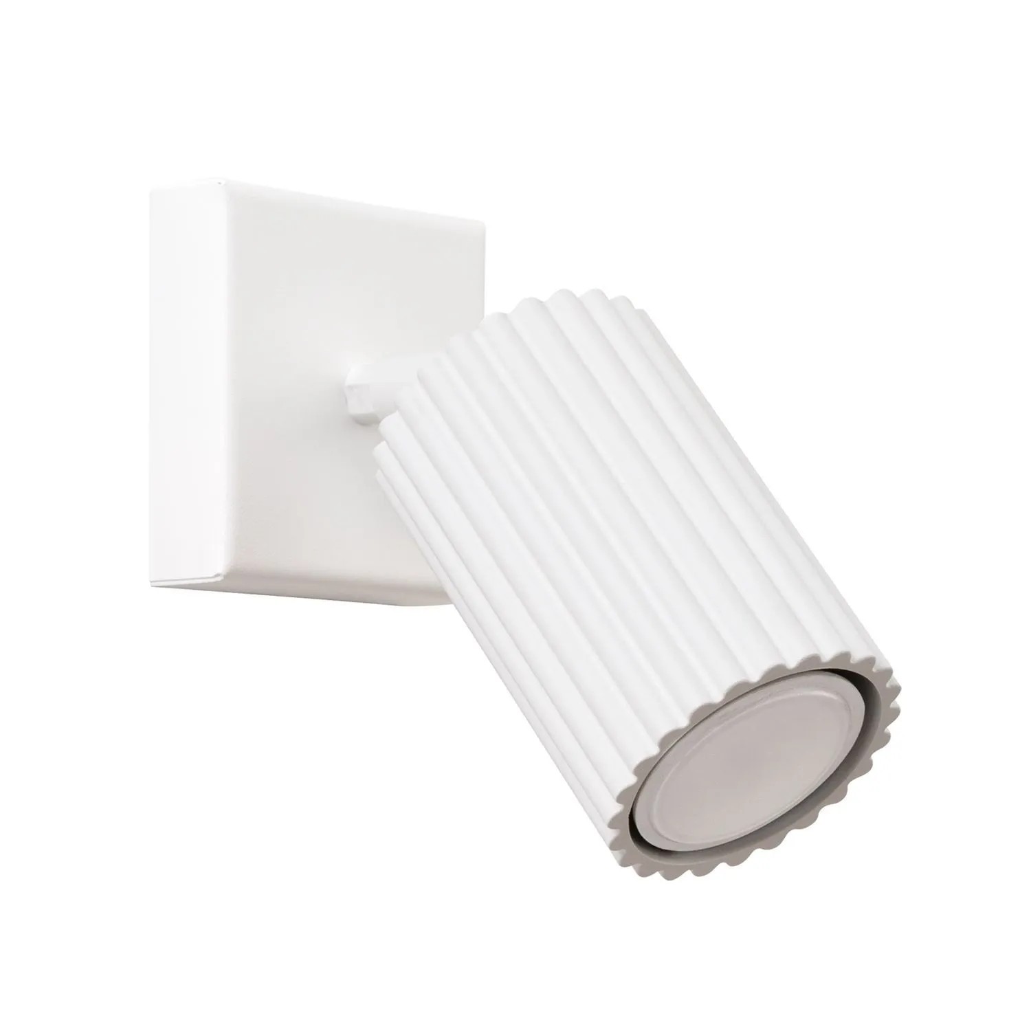 Licht-Erlebnisse Wandleuchte Weiß Schwenkbar 8 CM Breit Aluminium GU10 Modern