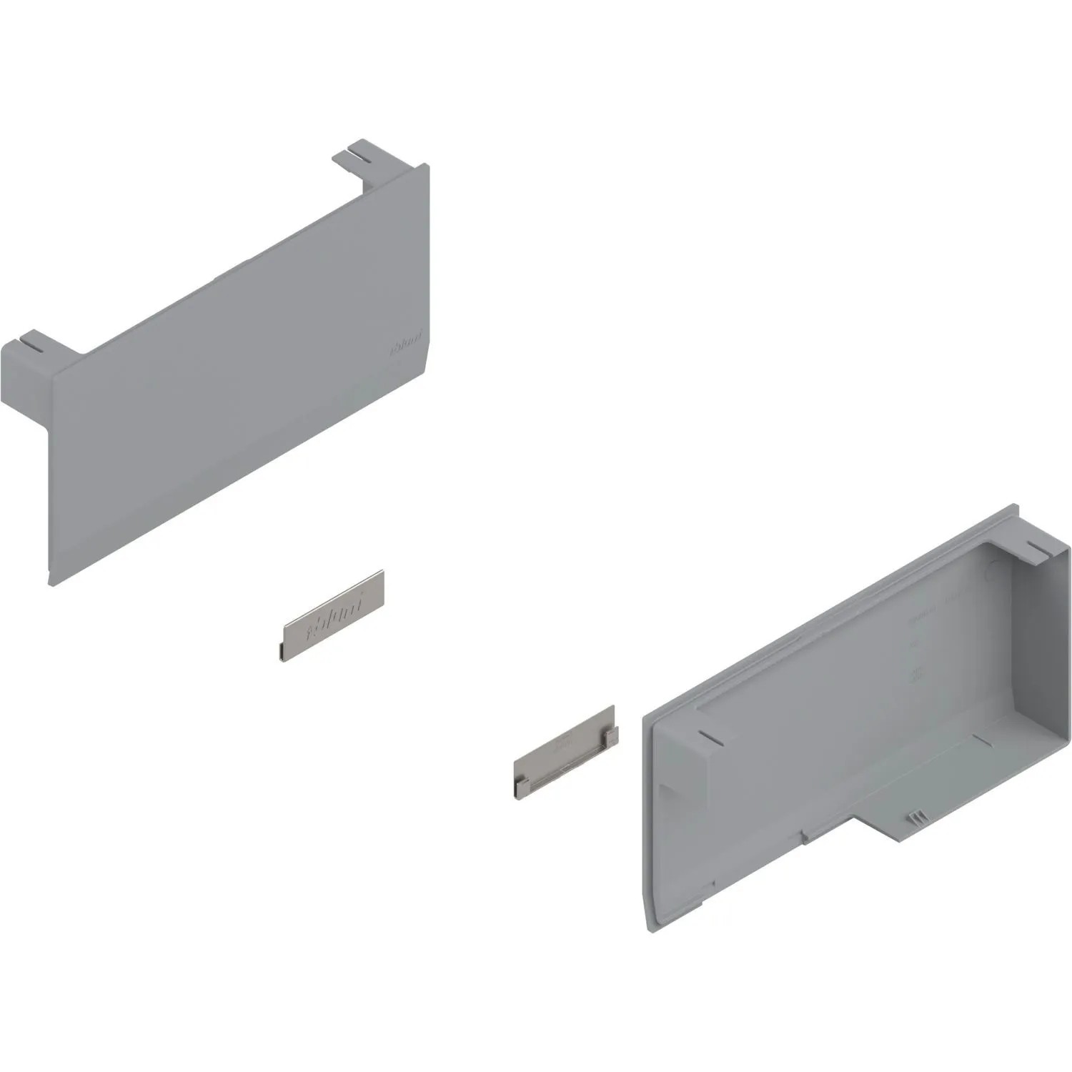 Blum Abdeckkappen-Set Aventos HK top Kunststoff Hellgrau