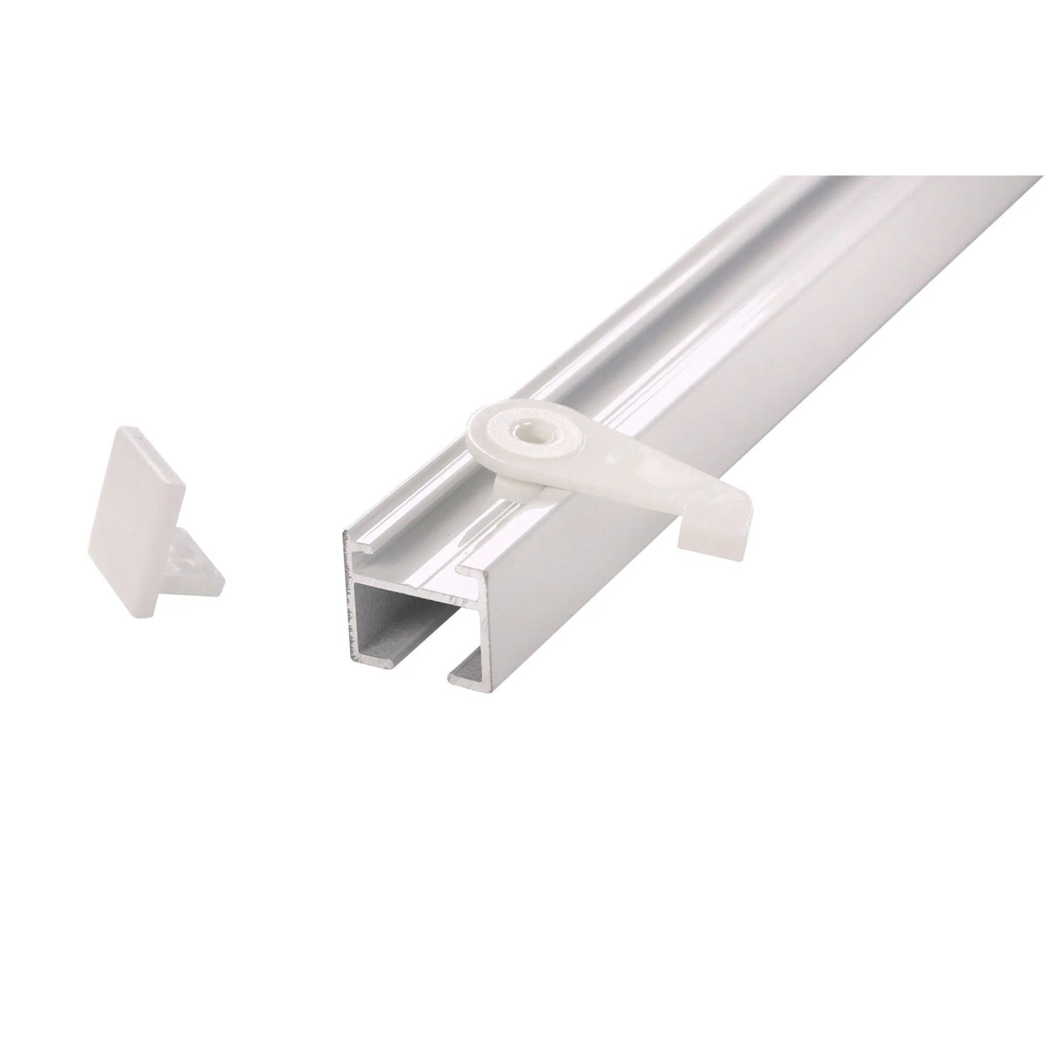 Deco-Raum Gardinenschiene nach Maß 1-Lauf Square Weiß 510cm_7