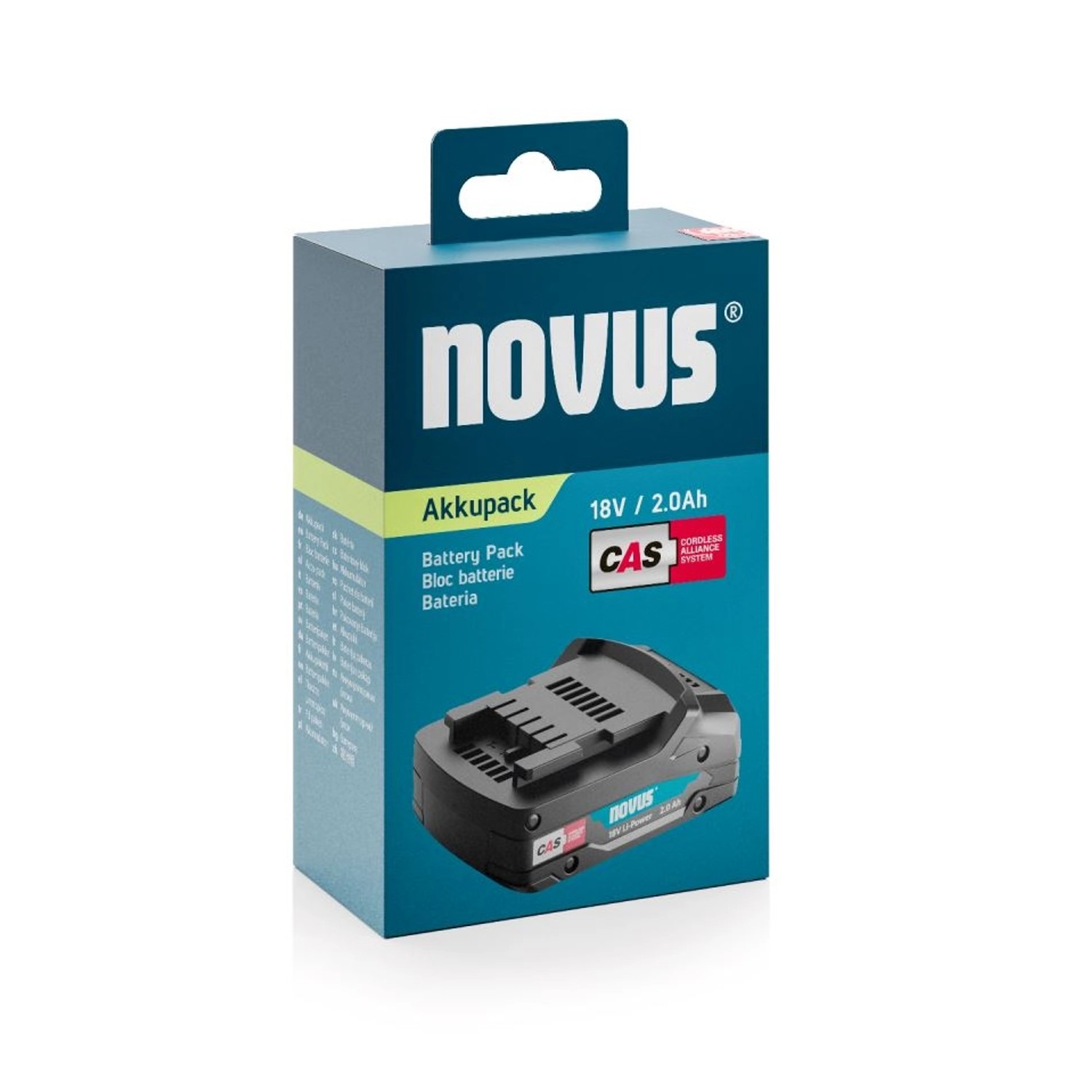 Thumbnail - Novus Tools Akku CAS 2.0 Ah 18V mit Air Cooled-Ladetechnologie 031-0367