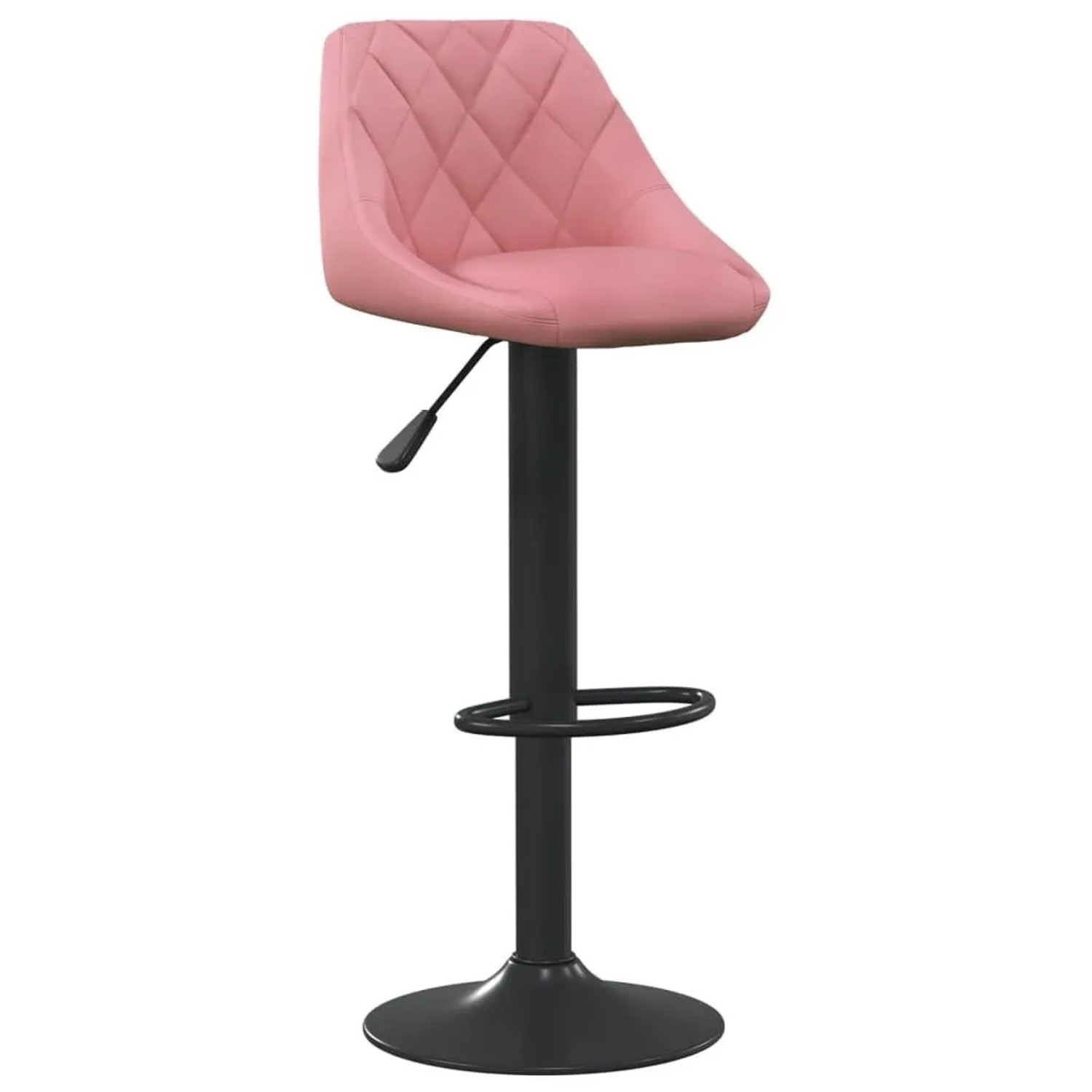 DELUKE Barhocker DUKE Höhenverstellbar Rosa Samt Barstühle Drehbar Küchenhocker Thekenhocker Für Küche Hausbar