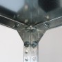 Detailaufnahme: Verzinktes Ar Shelving Schraubregal, 4 Böden, 150x60x30 cm, Verbindung mit Schrauben.